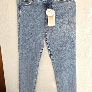 Stradivarius Light Blue Mom slim fit Jeans for Women